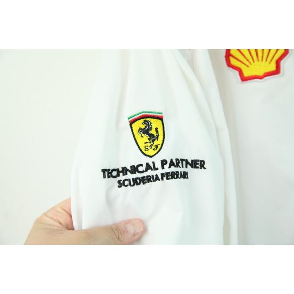 Ferrari Mens 4XL Button Down Shirt Technical Partner Shell Racing Promotional - Picture 7 of 16